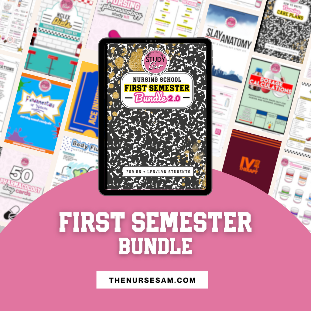 First Semester Essentials First Semester Bundle – The Nurse Sam