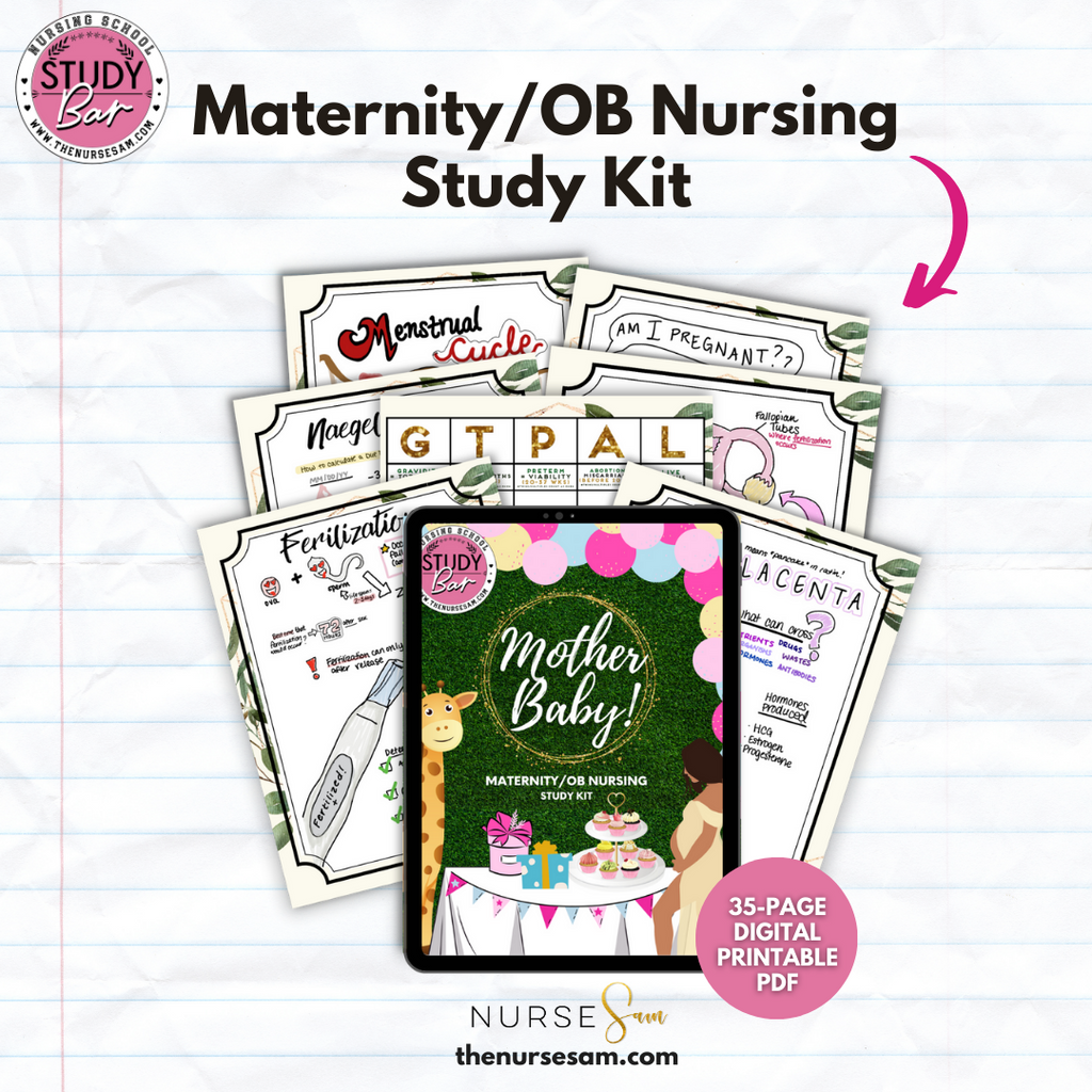 Maternity/OB Nursing Study Kit – The Nurse Sam