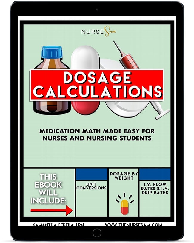Dosage Calculations Study Kit - The Nurse Sam